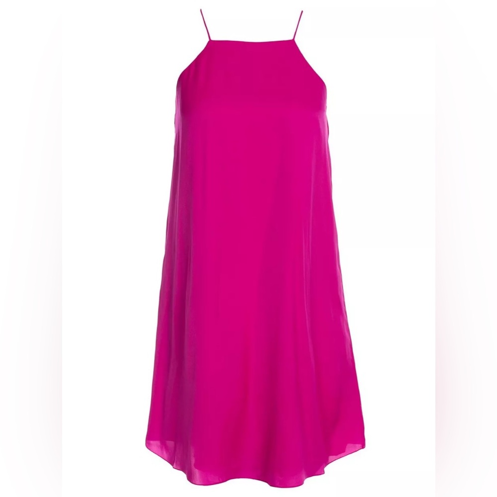 Polo Ralph Lauren Dayana Fuchsia Silky Dress cocktail party summer dress size 4 - Picture 5 of 13